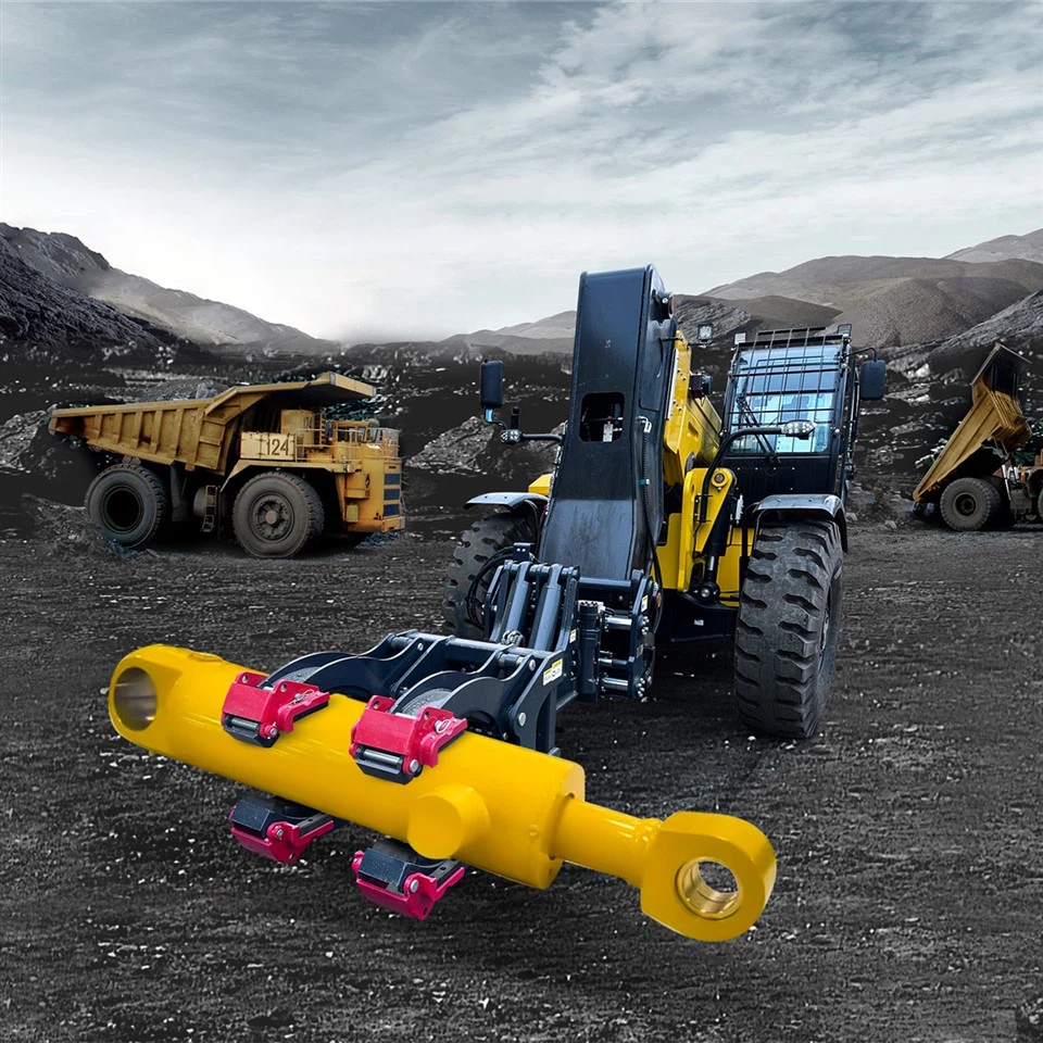 20ton Telescopic Forklift dengan Handler Silinder Untuk Penambangan