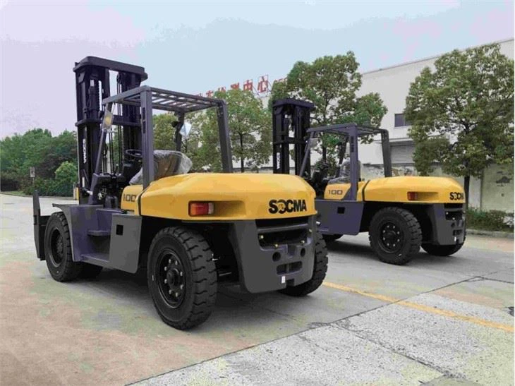 10Ton Diesel Counterbalance Forklift For Container Depot