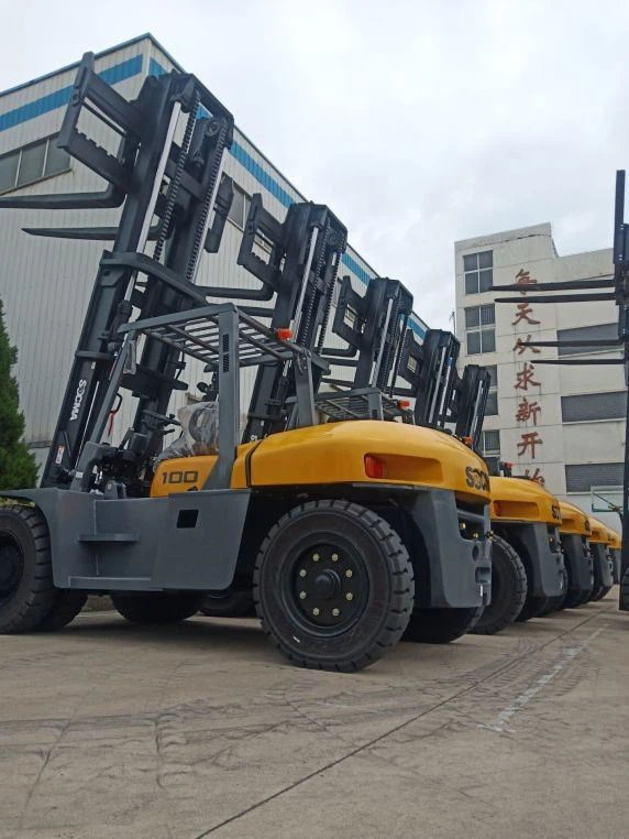 10Ton Diesel Counterbalance Forklift For Container Depot