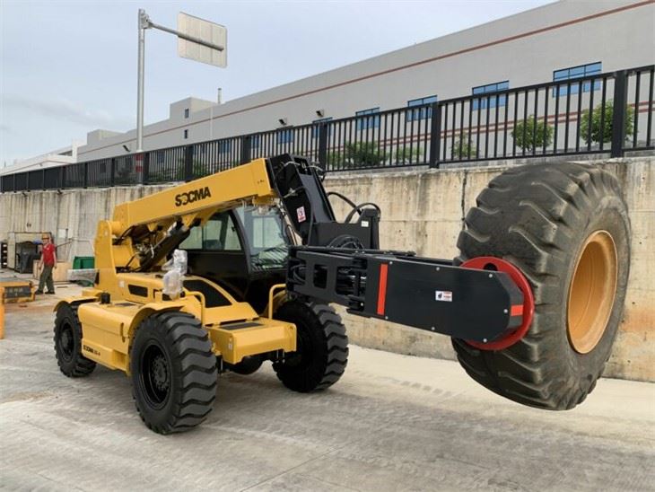 Forklift Teleskopik 3,5 Ton Dengan Penjepit Ban