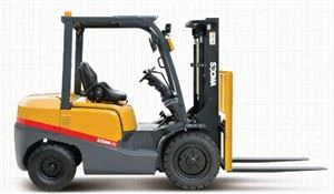 Forklift Mini 3 Ton Bekerja Di Dalam Kontainer