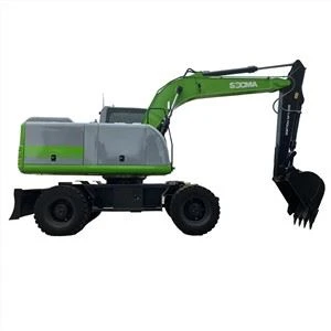 SOCMA 15ton Electric Wheel Excavator Untuk Konstruksi Dengan Baterai Asam Timbal