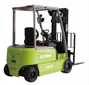 Forklift Elektrik SOCMA 3 Ton Dengan Baterai Lithium